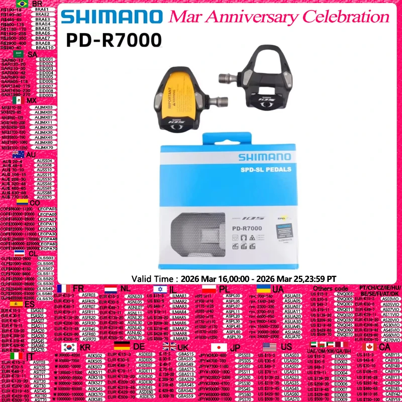 

Shimano 105 R7000 Road Pedals Ultegra R8000 Pedals TT Triathlon Bicycle Bike Self-locking Carbon Fiber Pedals Original Pedal