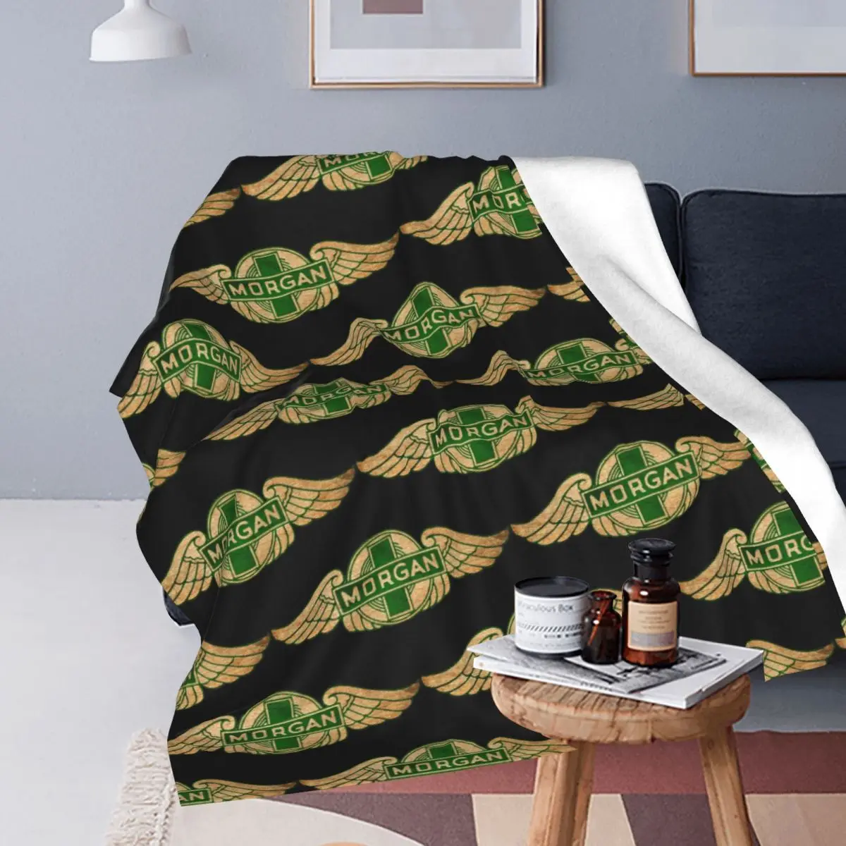 Morgan Motor Car Company Blankets Soft Warm Flannel Throw Blanket Bedspread for Bed Travel Home Sofa