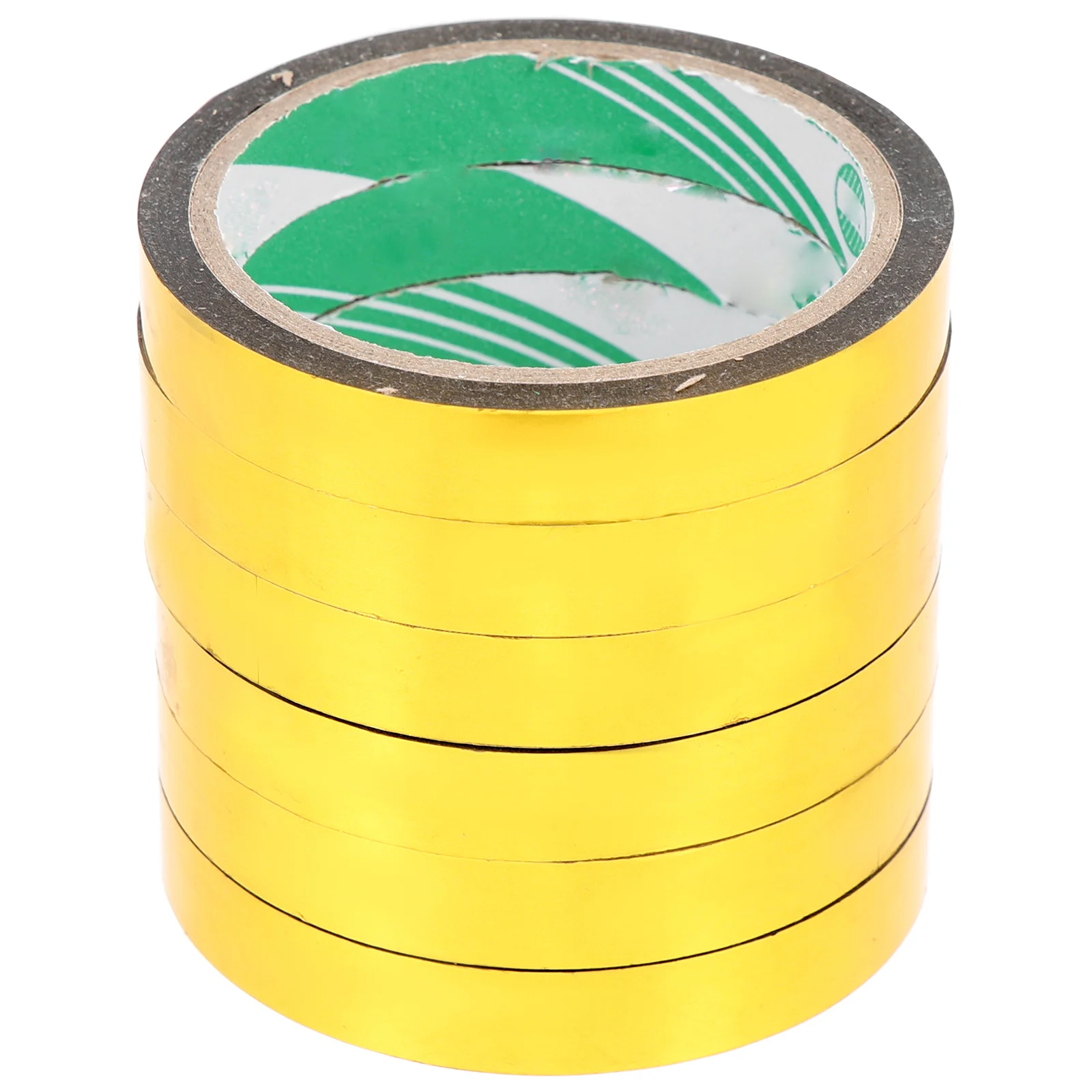 

6 Rolls Golden Mirror Washi Tape DIY Craft Stickers Film Material Self Adhesive Safe Use Kids Adults Art Project