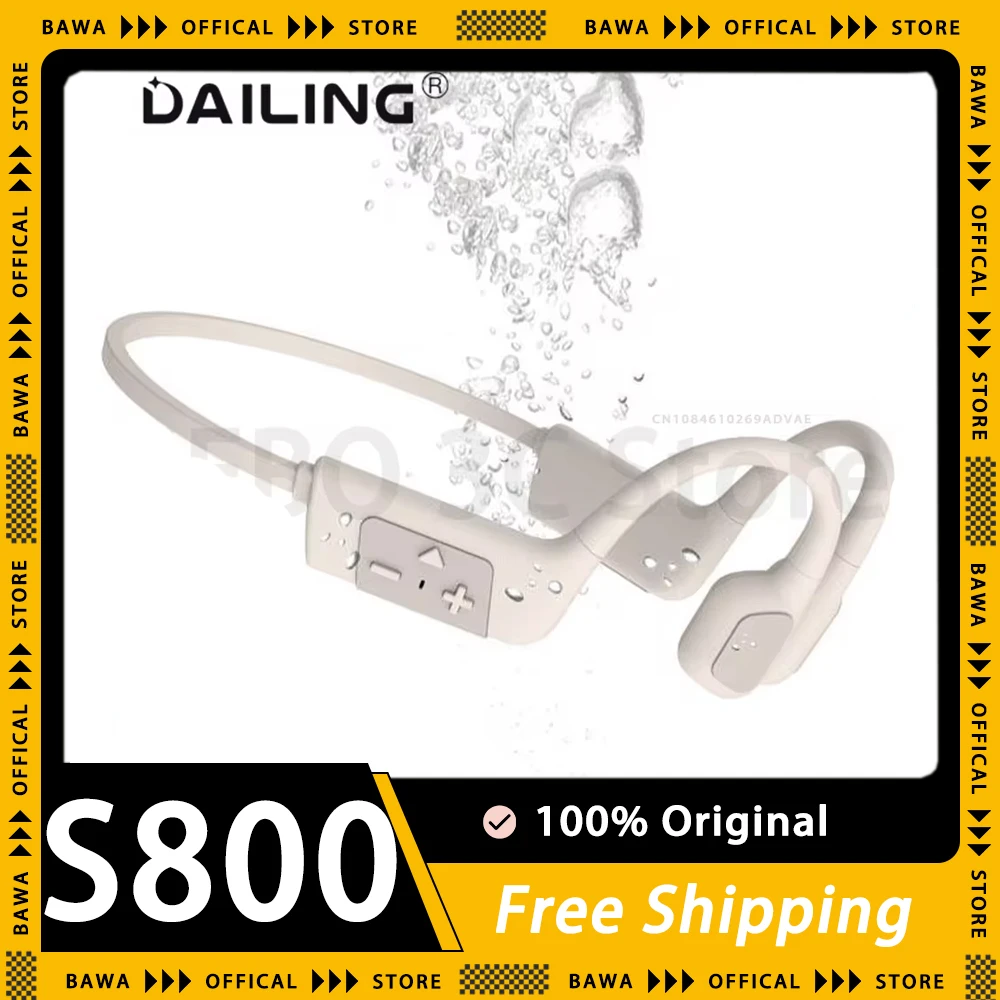 

DaiLing S800 Bluetooth Earphones Bone Conduction IPX8 Waterproof Long Battery Life Earphone Magnetic Charging Sports Earbuds