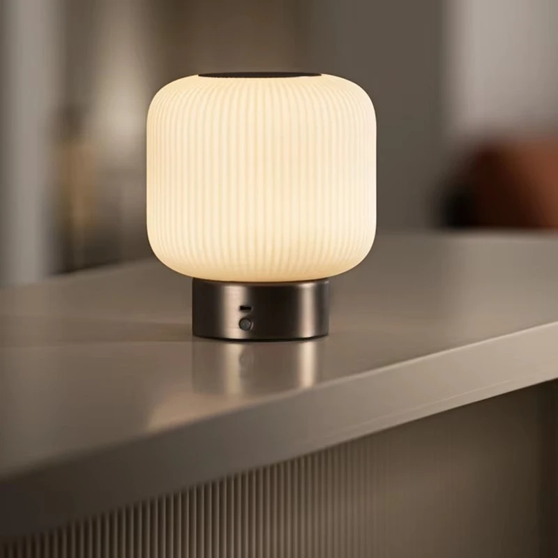 

Rechargeable induction series desk lamp, sugar cube-shaped, pebble-shaped smart touch dimming desk lamp