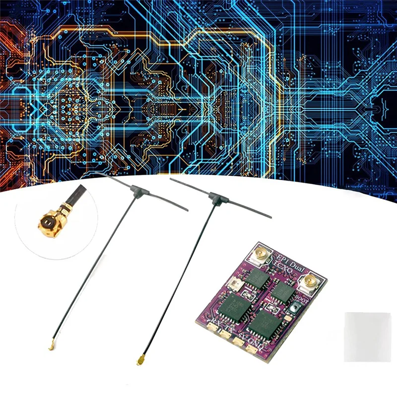 A45F-لـ Happymodel EP1 DUAL TCXO استقبال ESP32 2.4Ghz 2400-2480Mhz CRSF ELRS Mini FPV سباق الطائرة بدون طيار استقبال EP1 DUAL TCXO Dura