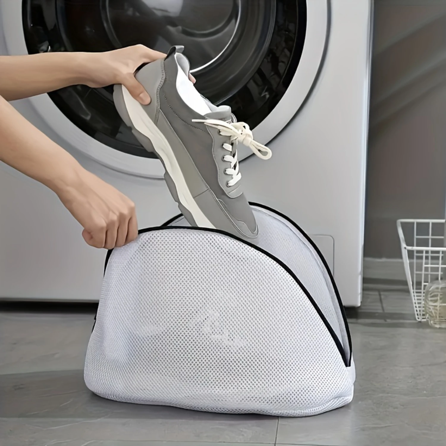 5pc Household Shoe Washing Bag, Shoe Washing Mesh Bag, Laundry Bag, Washing Machine Special Filter, Anti-deformation Washing Bag