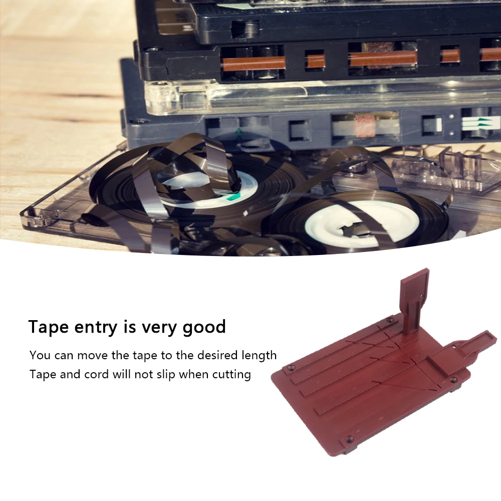 1/4 1/2 1/8 1 Inch Tape Splicing Block Opening Cassette Reel to Reel Tape Splicing Set with 2 Fixer