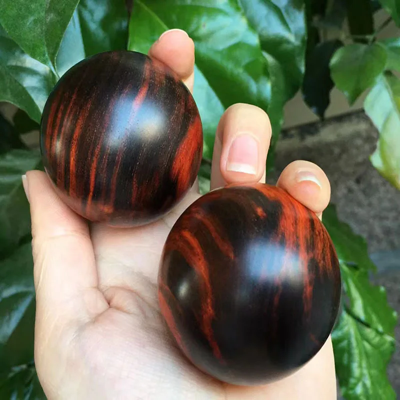 Laos Siam Rosewood Handball Fitness Ball Grip Ball Handle Health Care Ball Solid Wood Hand Bead50mmA Pair of Hand Toy Men