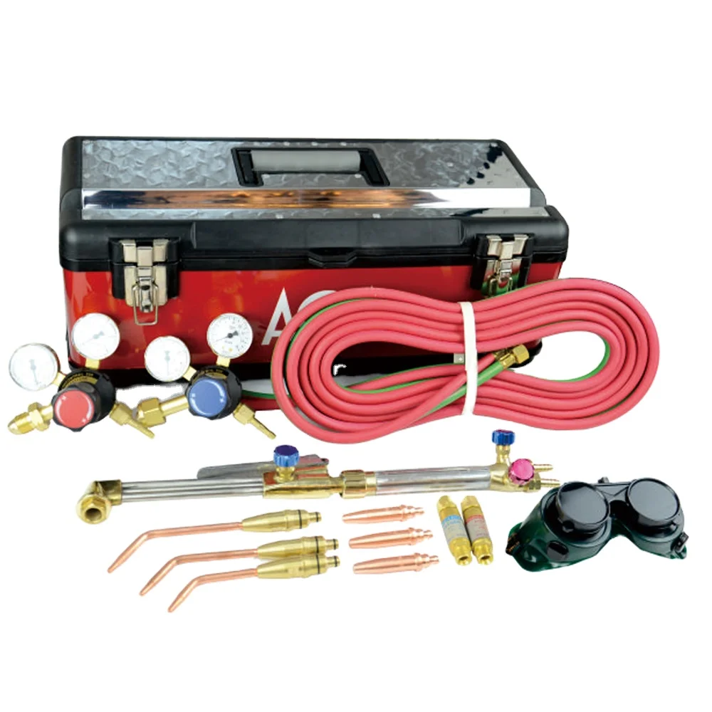 Heavy Duty Oxy Fuel Welding And Cutting Outfit Being Compatible With American Type Welding Tools Cutting Set