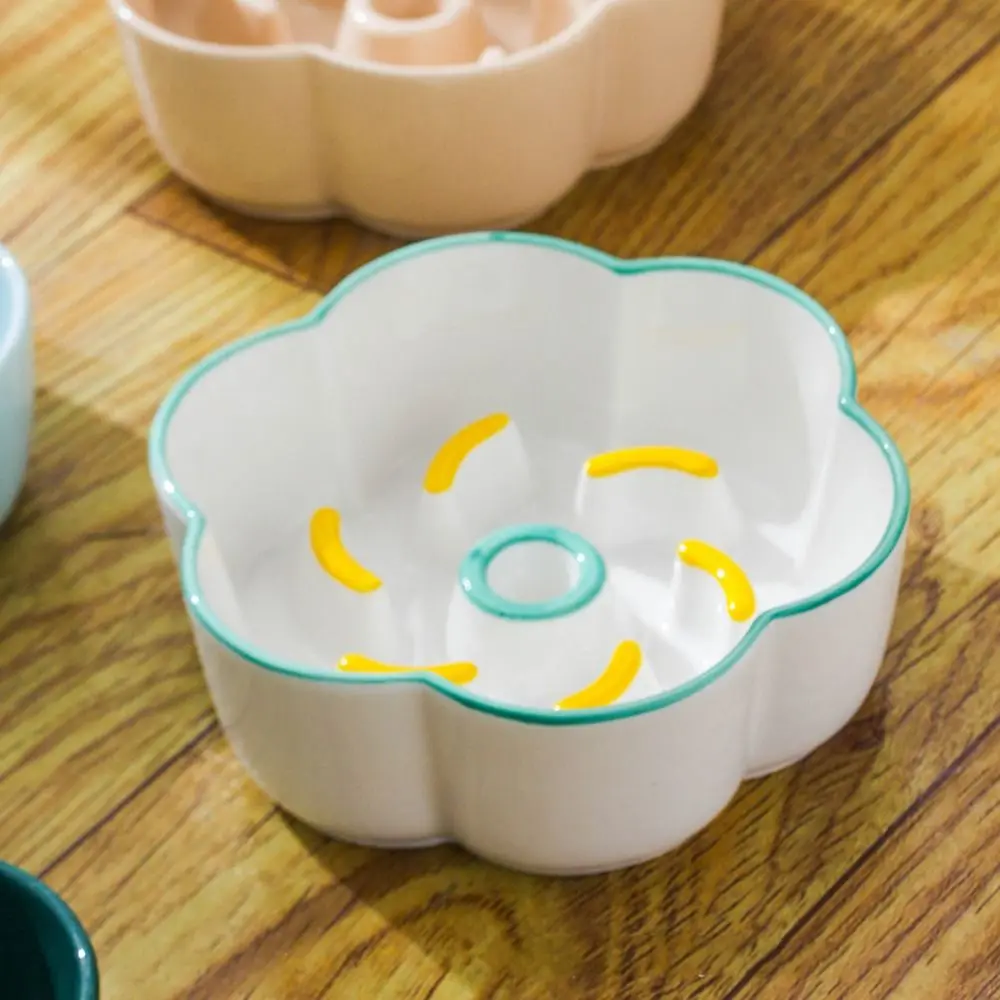 

Ceramic Cat Slow Food Bowl Creative Cute Dog Food Feeding Basin Non-slip Multi-use Pet Drinking Feeder Water Container