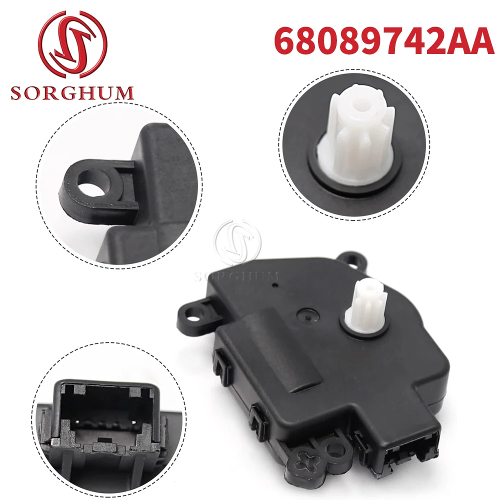 Car HVAC A/C Air Heater Blend Door Actuator Air Flap Actuator 68089742AB for Dodge RAM PICKUP 2009-2021 Models Replacement