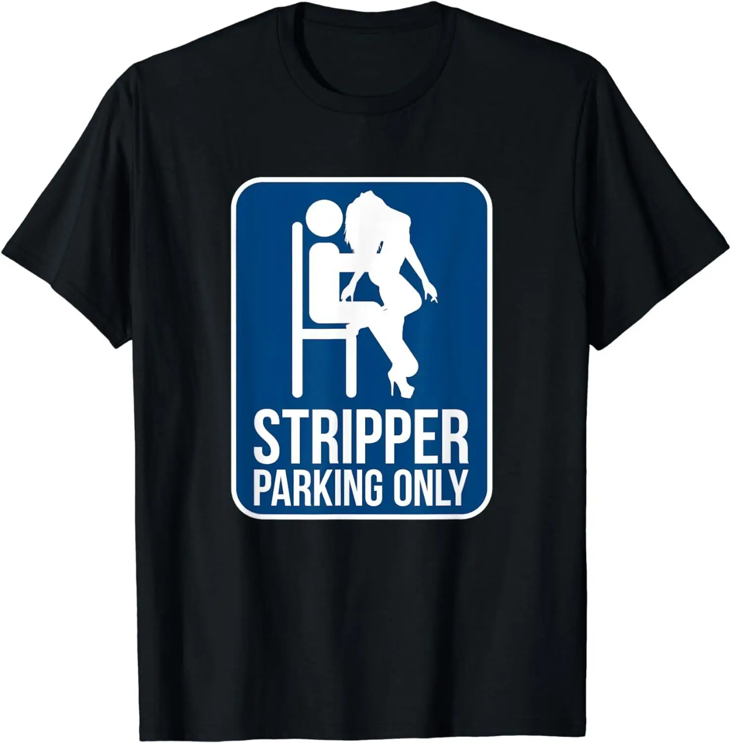 Funny Dirty adult humor stripper Parking Lot Club T-shirt Male Harajuku Y2K funny printed shirt short sleeve crew neck top