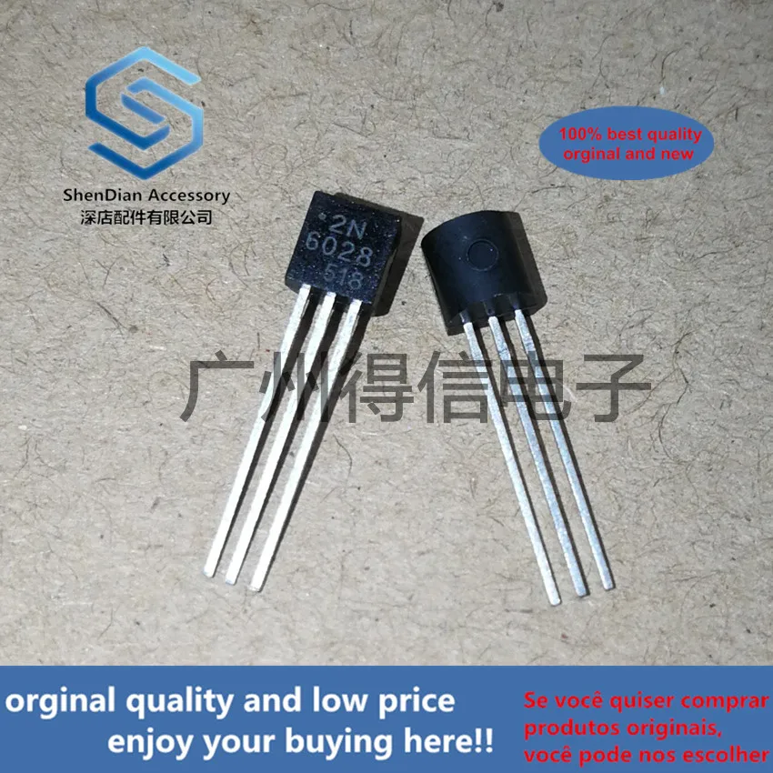 10pcs 100% new and orginal 2N6028 6028 TO-92 PROGRAMMABLE UNIJUNCTION TRANSISTOR  in stock