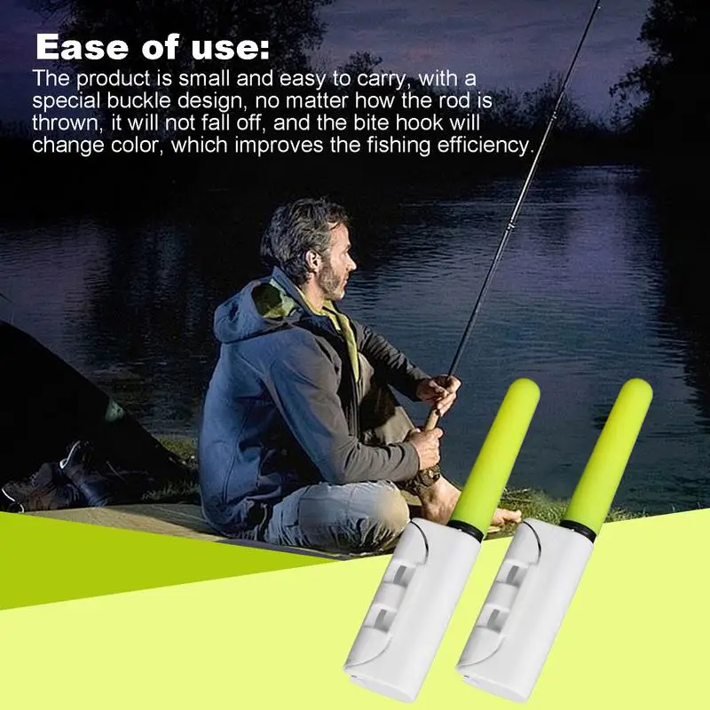 Fishing Glow Sticks Fishing Light Sticks Energy-Saving Night Fishing Light Practical Fishing Pole Light Sticks Fishing Rod Tip