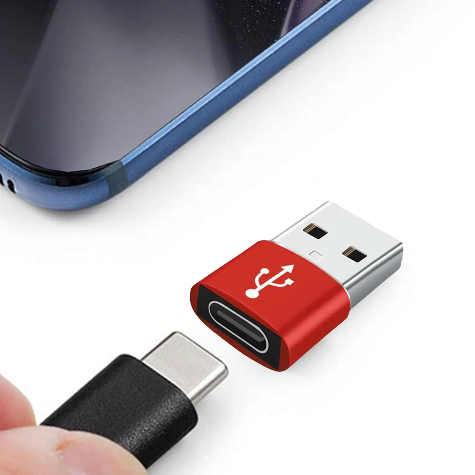 Type C USB Adapter Charger Cable Connector Fast Charging PD Type C to USB Converter Portable for Phone Home Car Tablet Laptop