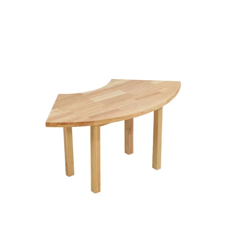 Kindergarten children's solid wood combination learning table and chair early education painting training