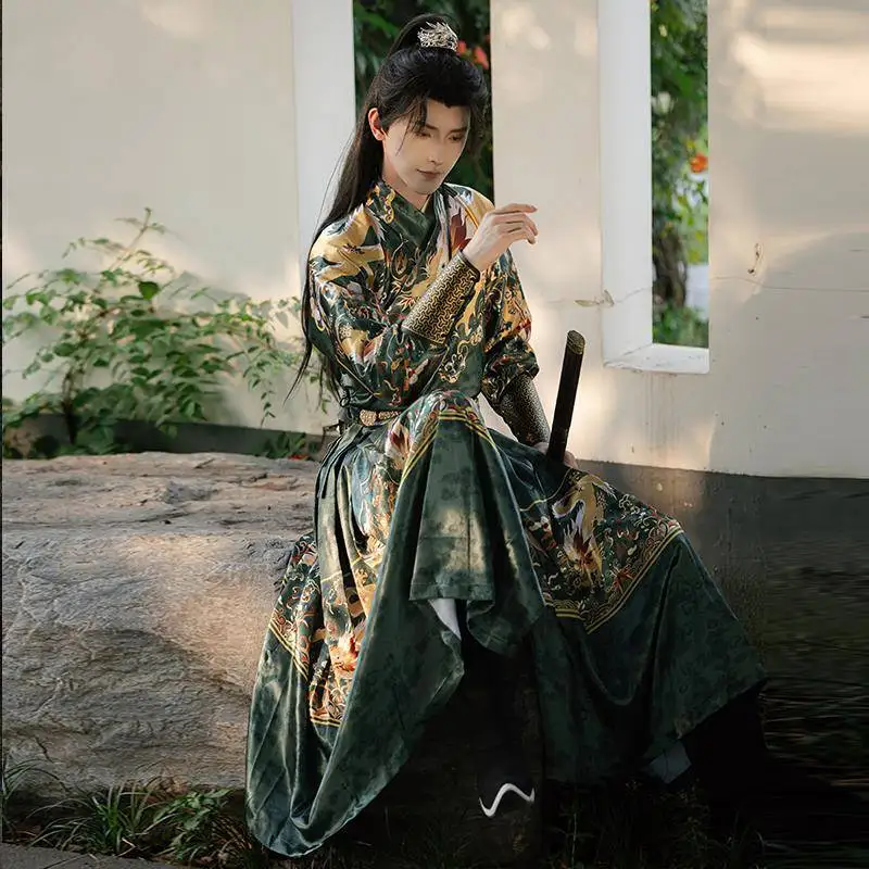 

Original Ming Dynas Feiyu Clothes Jin Wei Embroidered Spring Knife Snake Robe Han Dynas Ancient Costume Men's Faion