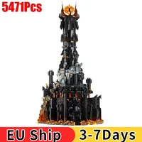 5471Pcs Creative Black Tower Dark Model Building Compatible  10333 Blocks Kit Bricks Toy for Boys Adult Birthday Gifts