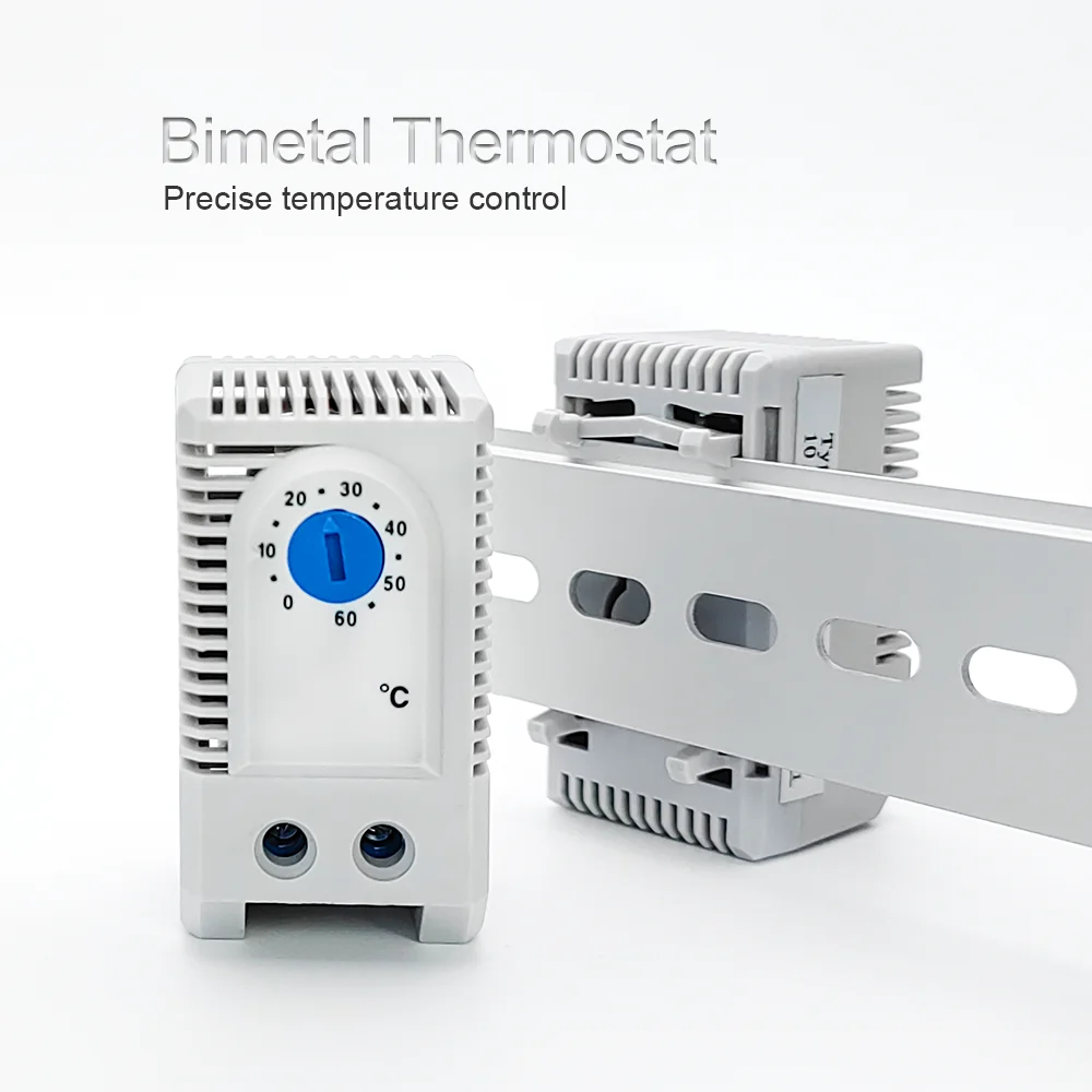 KTS011/013 CE Mechanical Bimetal Thermostat Switch Cabinet Temperature Controller For Cooling