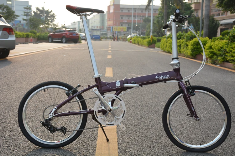 Folding Bike 20 Inch Aluminum Alloy Frame Chromium Molybdenum Steel  Adult Folding Bicycle 9-speed Ka2018 ultra Light One