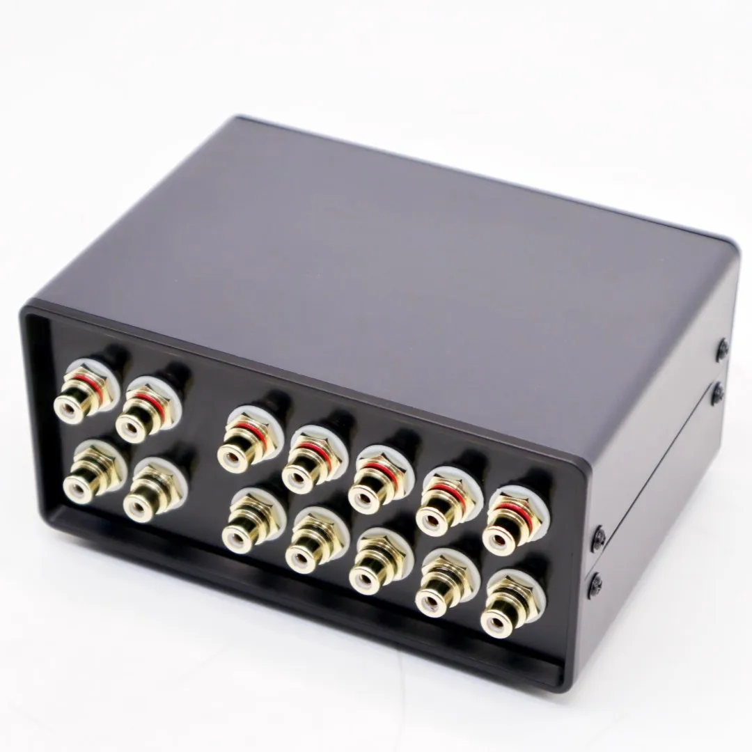 Picture 7: 5-cut in 2-out passive front audio switch, 2-channel RCA input/output sound source signal selector