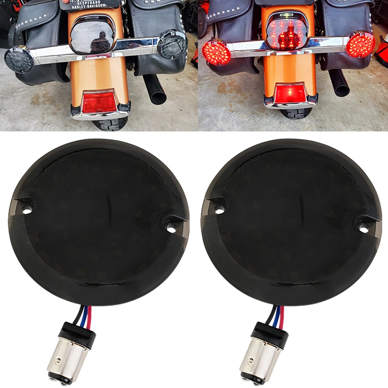 

Motorcycle LED Turn Signal 1157 Double Contacts Lamp For Harley Road King Softail Deluxe Electra Glide Heritage Softail 89-12