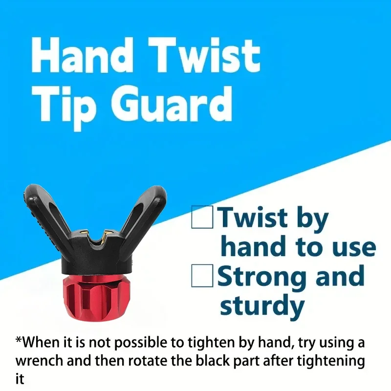 مجموعة واحدة من مسدس رش الطلاء بدون هواء مع 517 فوهة، غطاء حماية للفوهة اليدوية - سهل التشغيل