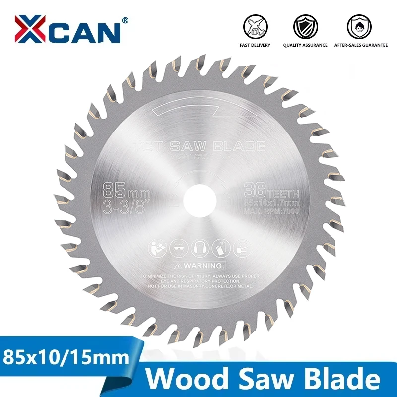 

XCAN 1Pc TCT Circular Saw Blade 85mm Carbide Saw Blade 24T 30T 36T Mini Cutting Disc For Cutting Wood Plastic