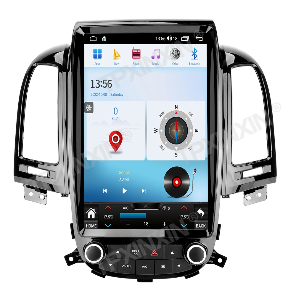 For Hyundai Santa Fe 2006-2012 Android Carplay Car Radio Automotive Multimedia Stereo Player GPS Navigation Head Unit image 3