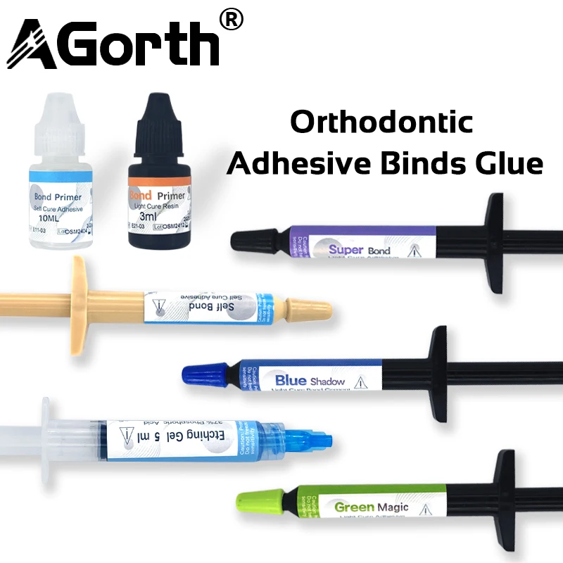 

Dental Orthodontic Adhesive Light Cure Paste Bondable Glue For Bracket Etchant Acid Gel Buccal Tube Bonding System Dentistry
