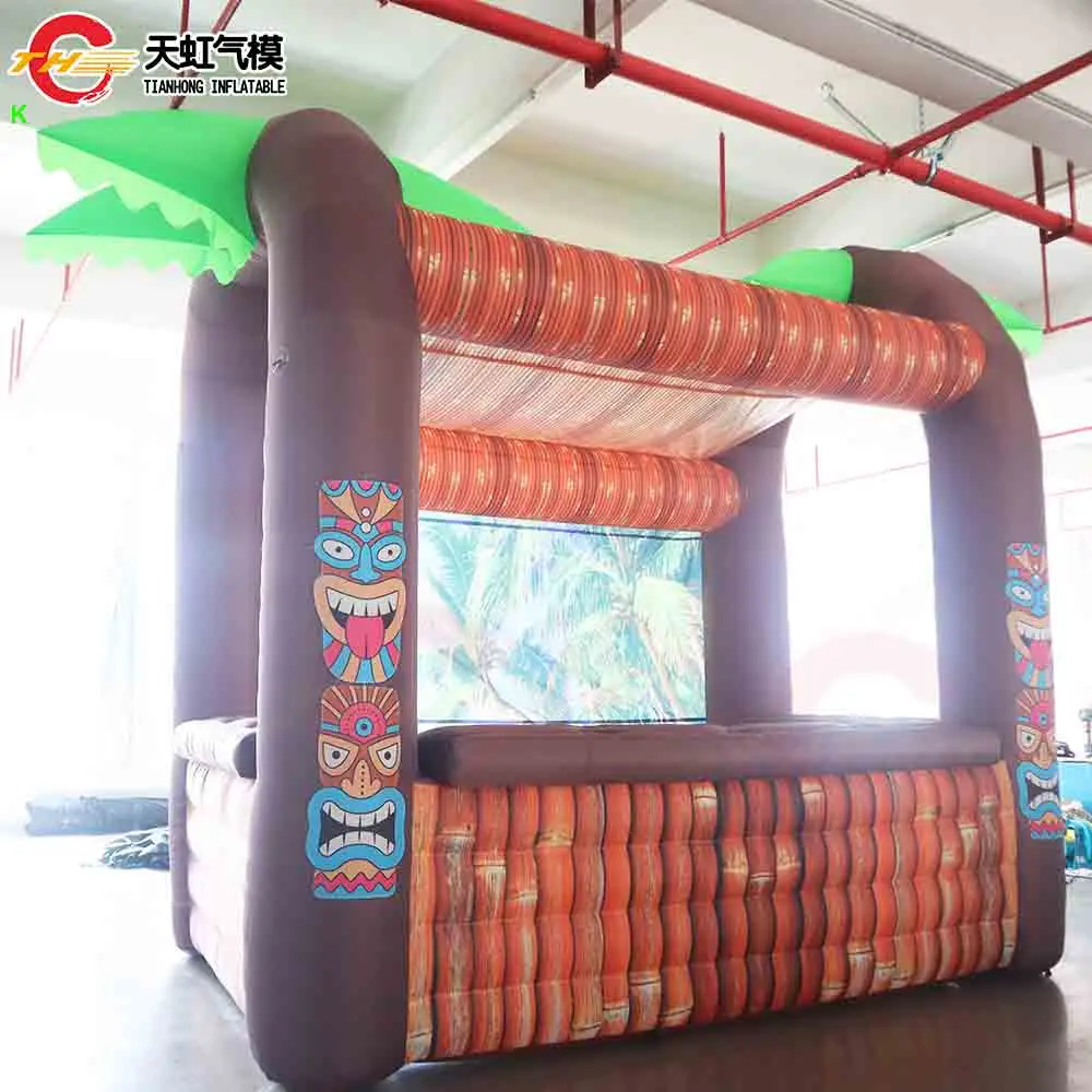 Fast Shipping 4.5x4.5x3m Giant Indian Inflatable Pub Tents Outdoor Blow Up Inflatable Snack Booth Bar Tents for Sale
