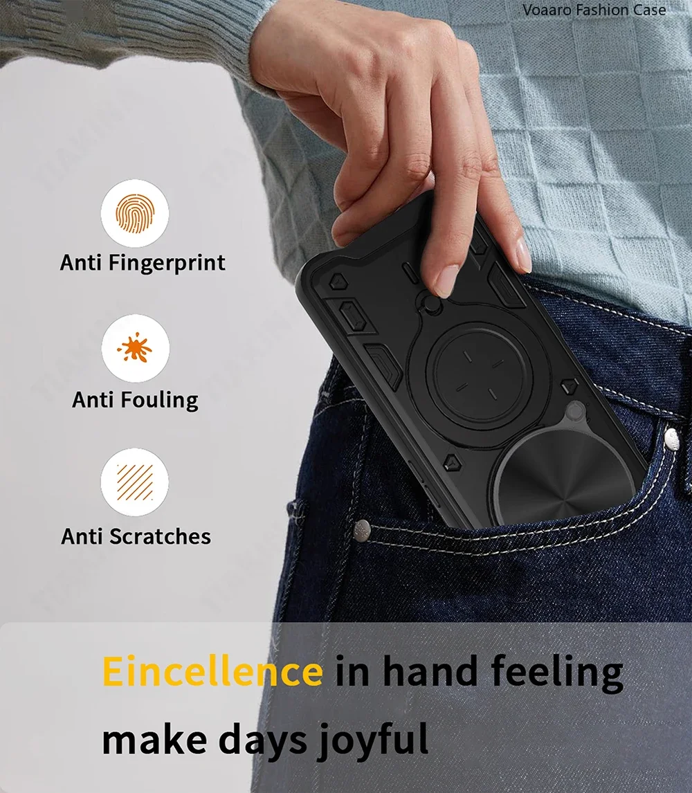 حماية الشريحة عدسة Funda ل ZTE النوبة التركيز برو 5G درع الحال بالنسبة ZTE nubia التركيز برو حافظة حلقة مغناطيسية حامل غطاء #6