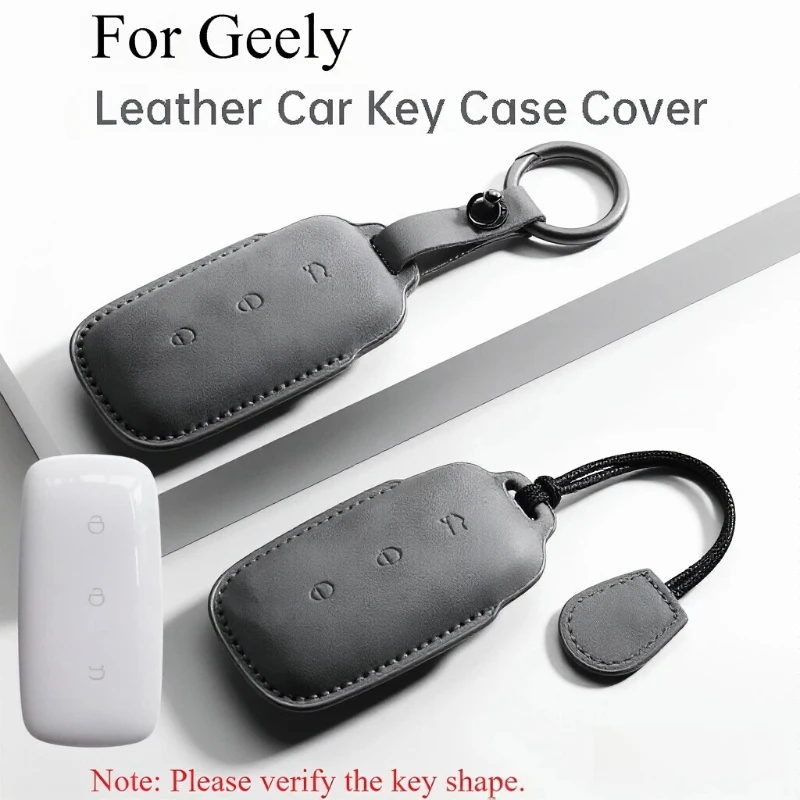 For Geely EX5 E5 Starray EMi Galaxy L6 L7 EX5 EMi Galaxy M9 Proton EMas 7 PHEV 2025 2026 Leather Car Key Case Cover Shell