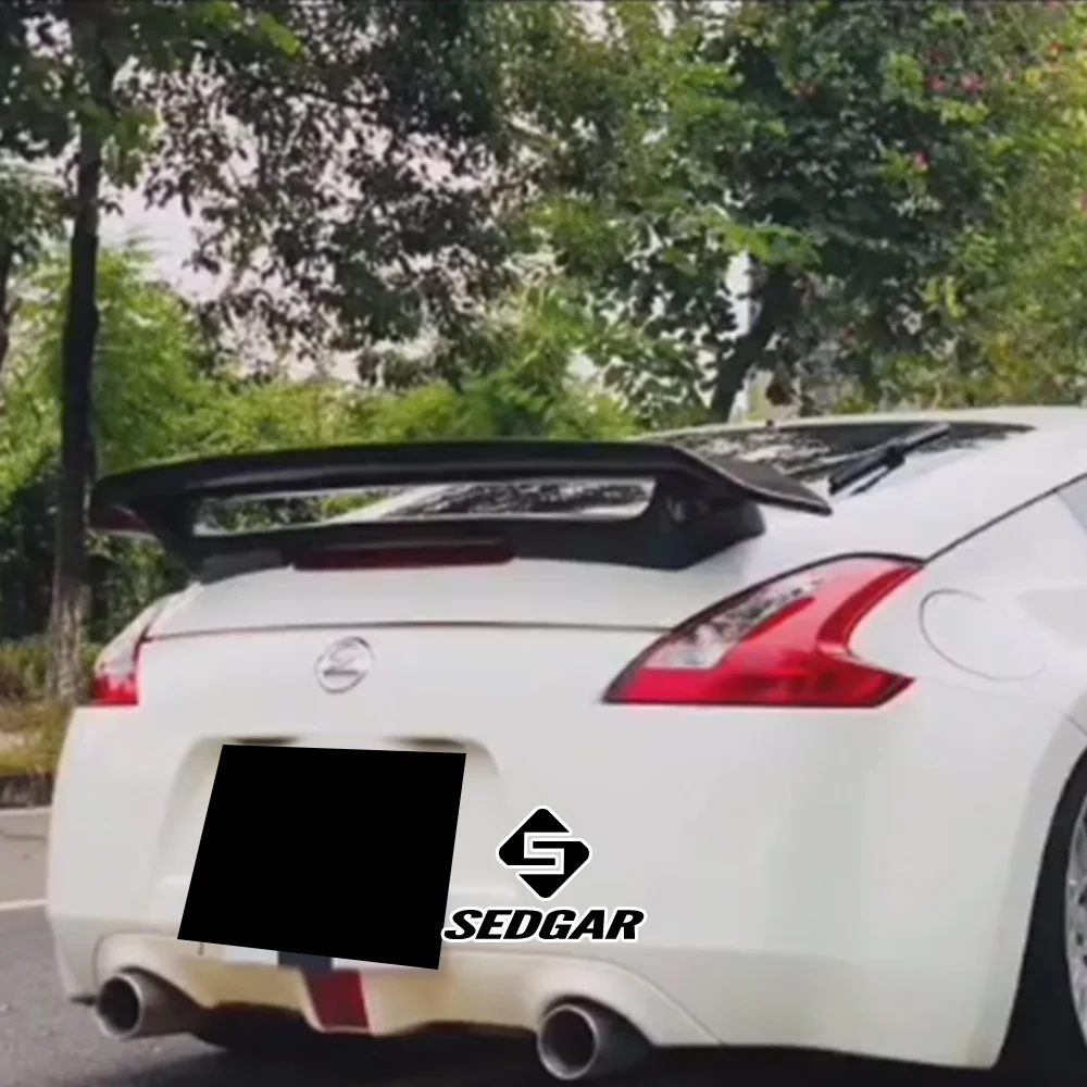 Per Nissan 350Z Z33 Fairlady tronco Spoiler 2003 2004 2005 2006 2007 2008 vera fibra di carbonio Spoiler posteriore tronco Boot Wing Spoiler