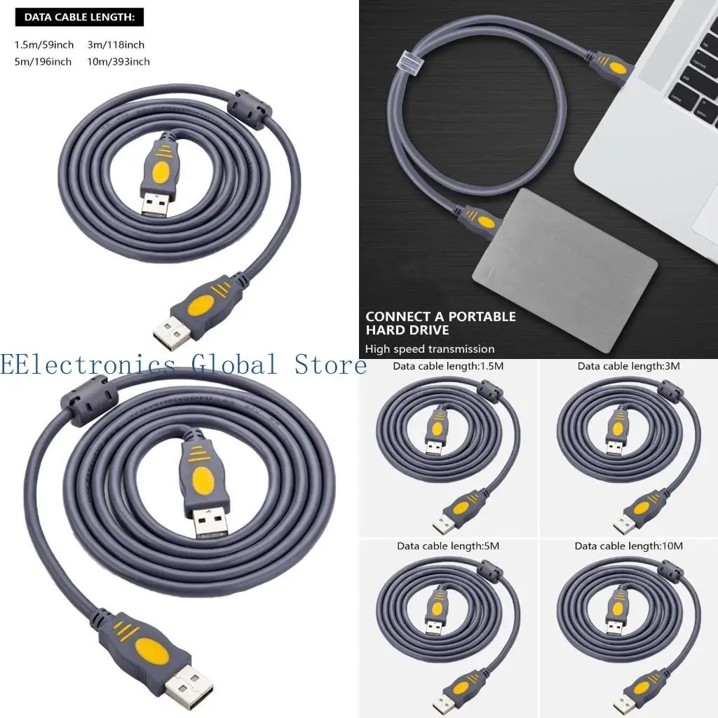 

462B USB 2.0 Male to Male Extension Cable USB 2.0 Connection Fast Speed for Printer, Laptop, Hard Drive Shieding PVC Line