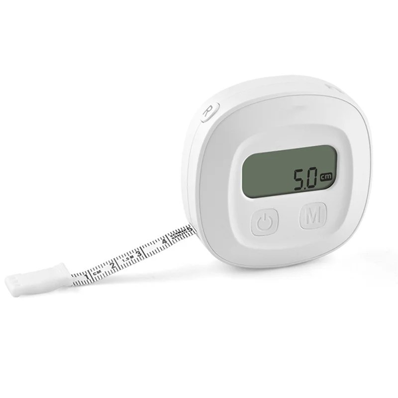 ABFU-умная рулетка с корпусом со светодиодным HD-дисплеем, автоматическое втягивание для неограниченного пользователя, для талии/HIPS/рук