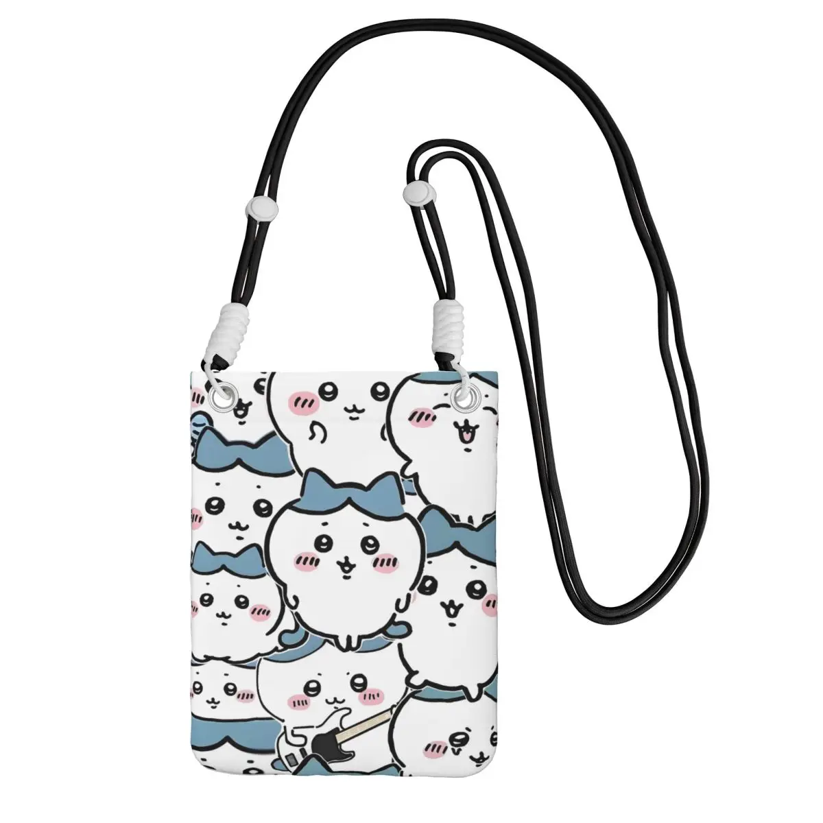 

Custom Chiikawa Smart Phone Wallet With Strap Cute Animal Crossbody Bag Women Men Cycling Camping Mobile Phone Bag