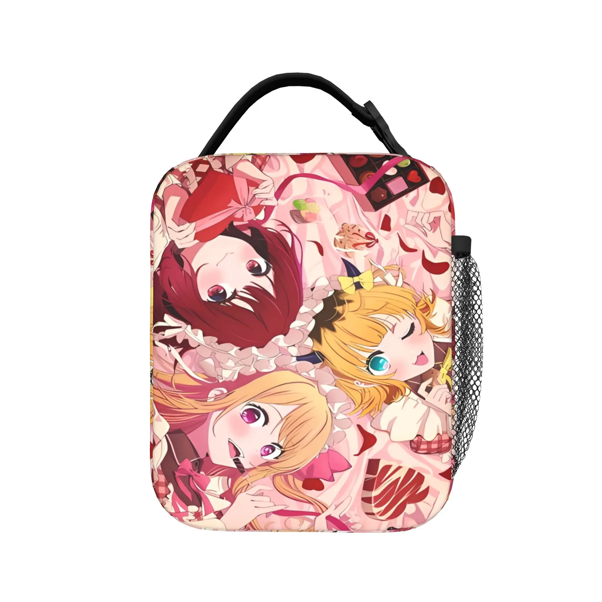Anime OSHI NO KO Ai Lunch Bag  Portable Lunch Box Child Travel Graphic Design Cooler Bag Casual Oxford Thermal Tote Handbags
