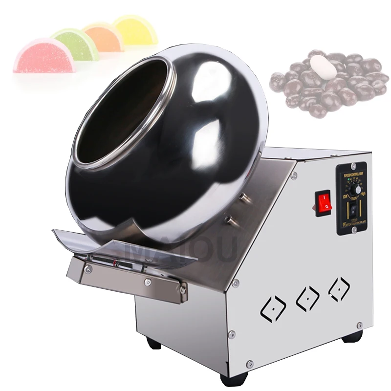 

Table Top Small Commercial Mini Chocolate Panning Machine Coater Sugar Pan Peanut Nut Chocolate Coating Machine