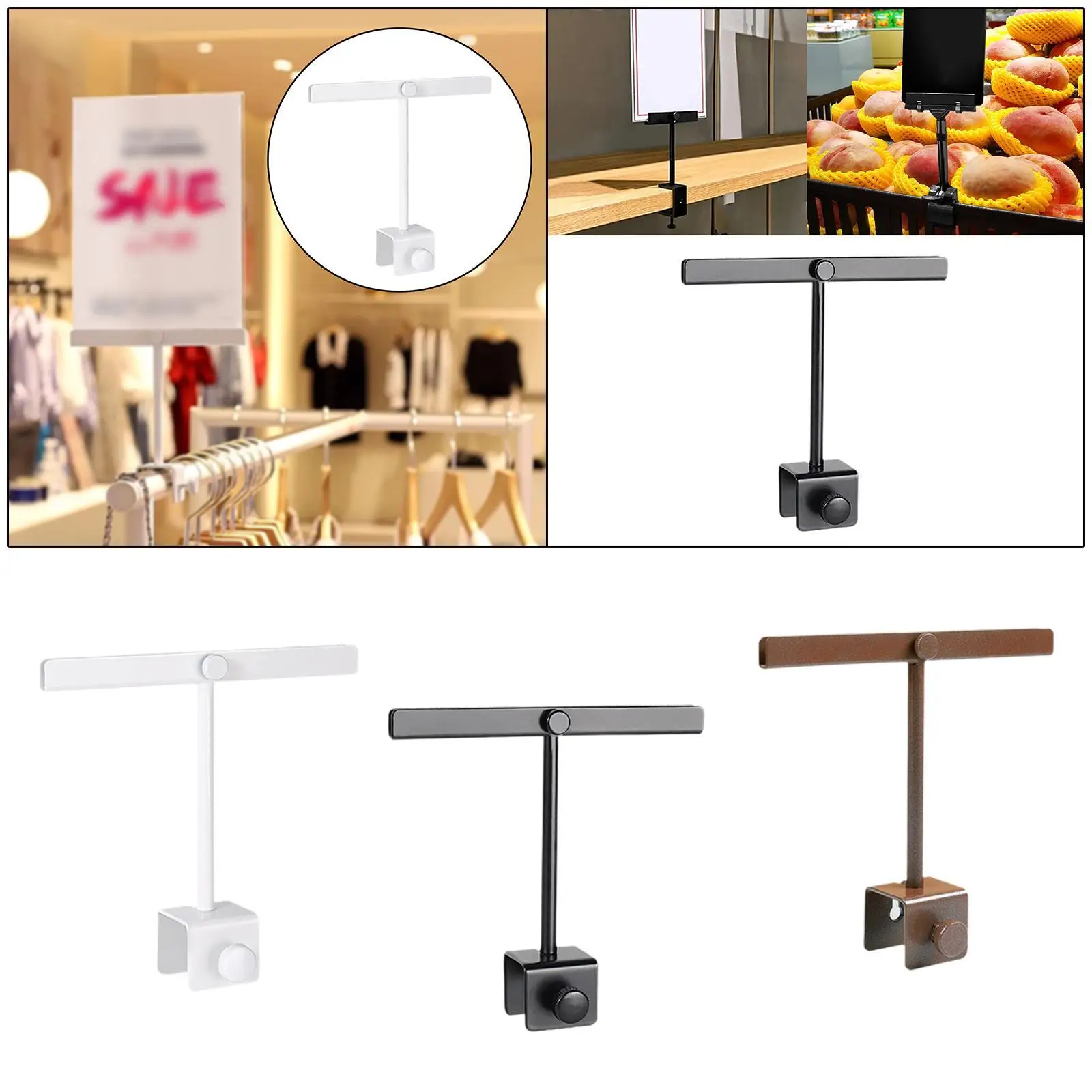 

Sign Holder Clamp Multipurpose Price Tag Merchandise Signs Price Card Display Clamp for Supermarket Business Office Exhibition
