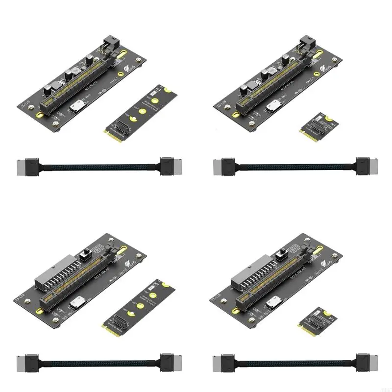 M.2 to Oculink Extension Cable PCIe Cable M.2 M NVME to SFF8611/8612 PC Desktop Adapter Cable for 2230/2280 896C