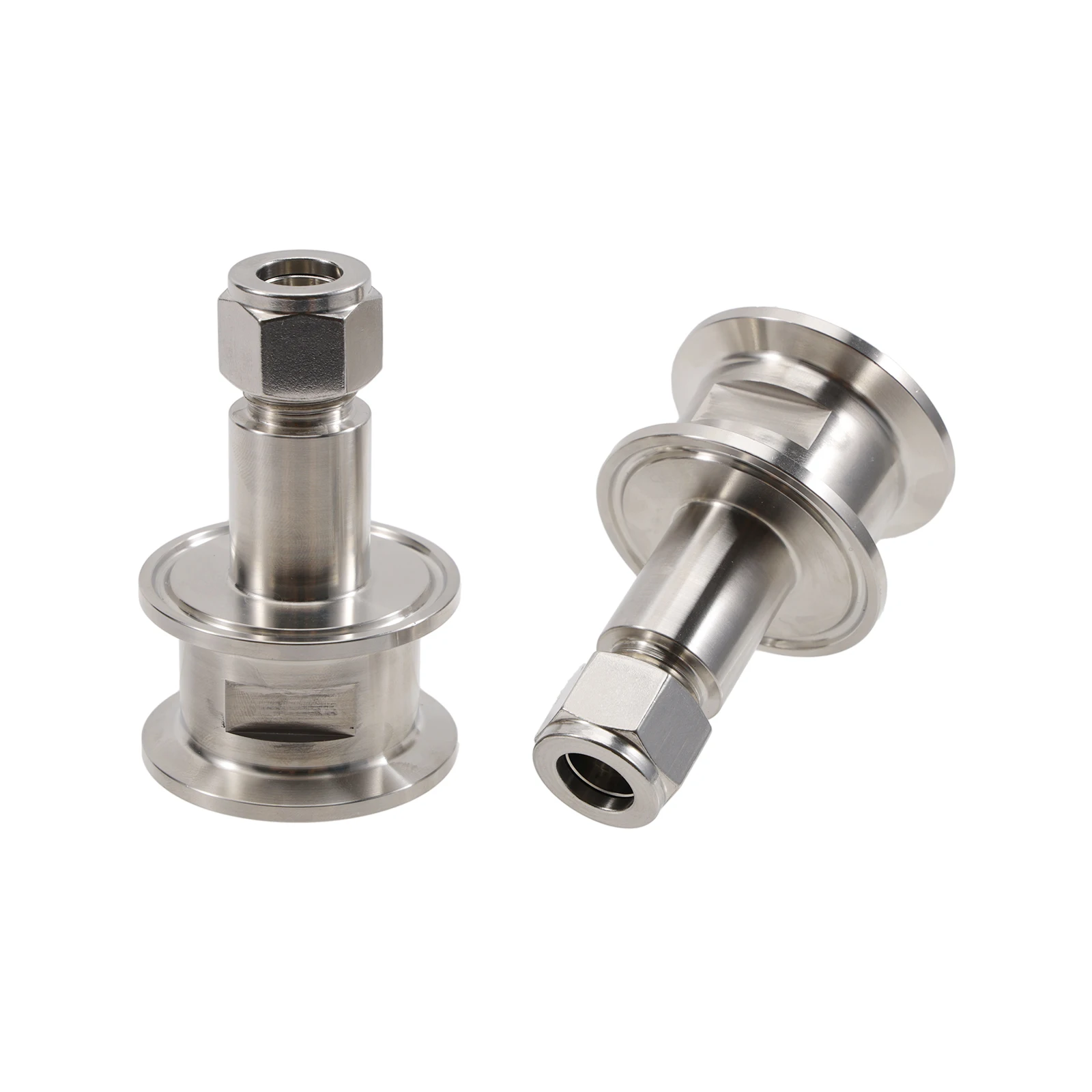 المدمجة ثلاثي المشبك 1.5 "x 1/2" محول ضغط صالح 1/2 "OD SS أنبوب الفولاذ المقاوم للصدأ 304 البيرة أنبوب المناسب بروير الأجهزة
