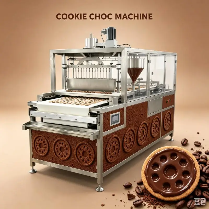 Industrial Chocolate Biscuit Making Machine Automatic Cookie Forming Baking Equipment