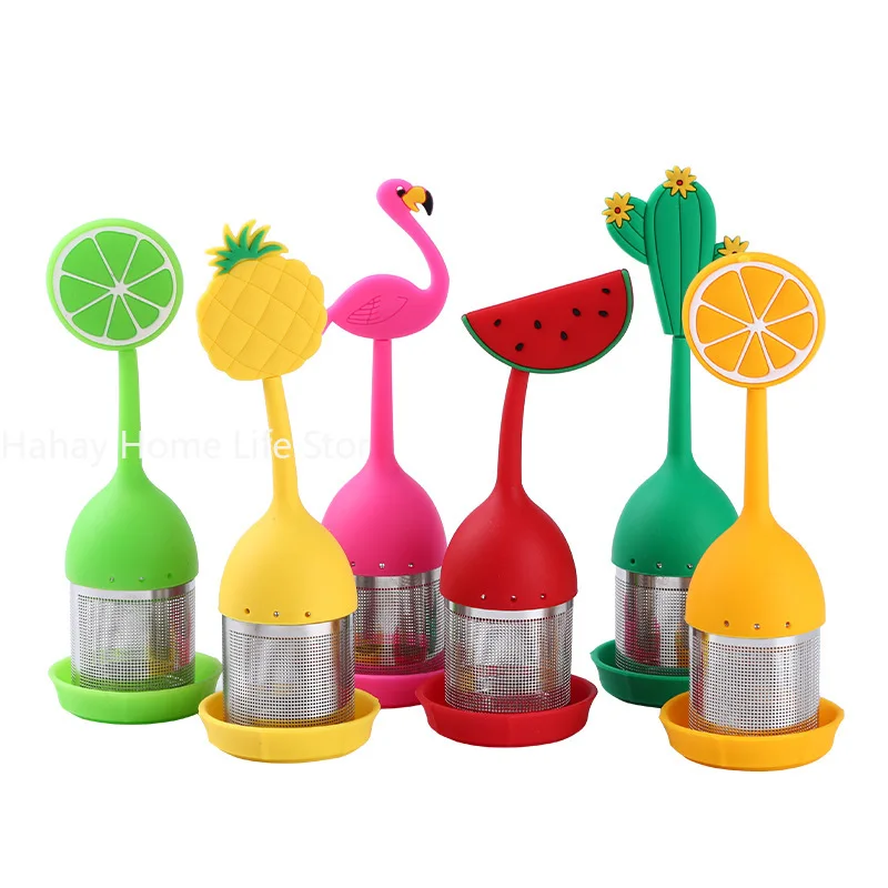 Cute Leaf Filters Scented Tea Tools High temperature resistance Silicone Tea Strainers  Tea Infusers