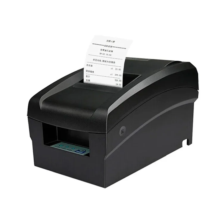 76mm 9-Pin USB Serial POS Impact Dot Matrix Receipt Ribbon Printer for Retail High Impact POS Printer