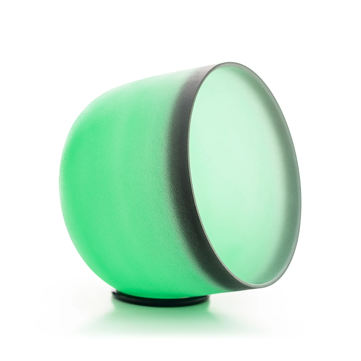 وعاء الموسيقى الكريستالي Hye-eun 440hz/432hz F Note Heart Chakra باللون الأخضر مقاس 9 بوصة مع مطرقة مطاطية، حلقة دائرية لبطانة الطاقة