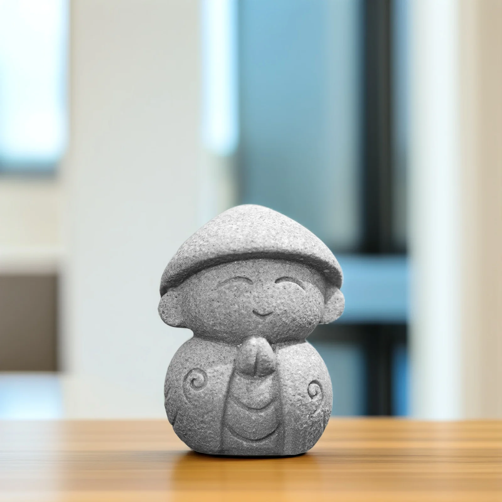 

Small Maitreya Stone Decor Craft Adornment Desktop Tea Buddha Shaped Decor Table Ornament Office Home Feng Shui Decoration