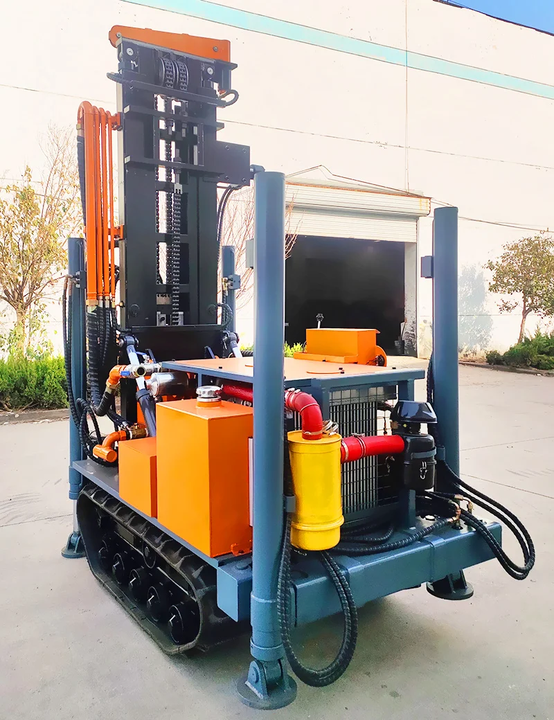 

Customized 150m 160m Depth Crawler Pneumatic Rotary Borehole Portable Water Well Drill Drilling Rig