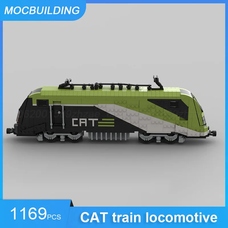 MOC Building Blocks City Airport Train & 60337 Diesel Cargo Locomotive Model DIY Assemble Bricks Transportation Xmas Toys Gifts