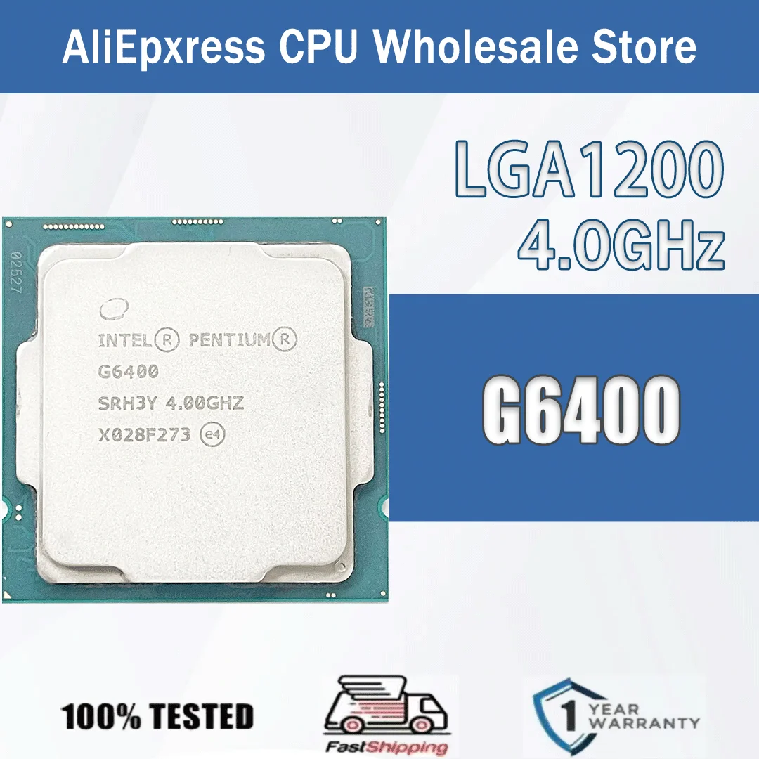 Processeur Intel Celeron G6400T 10ᵉ Génération - Socket LGA1200 (occasion)