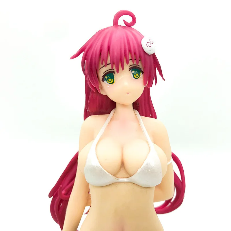 22cm Tolove Lala Satalin Deviluke posición de pie figura de Chica de Anime modelo colección de estatuas decoración de escritorio juguetes de adorno