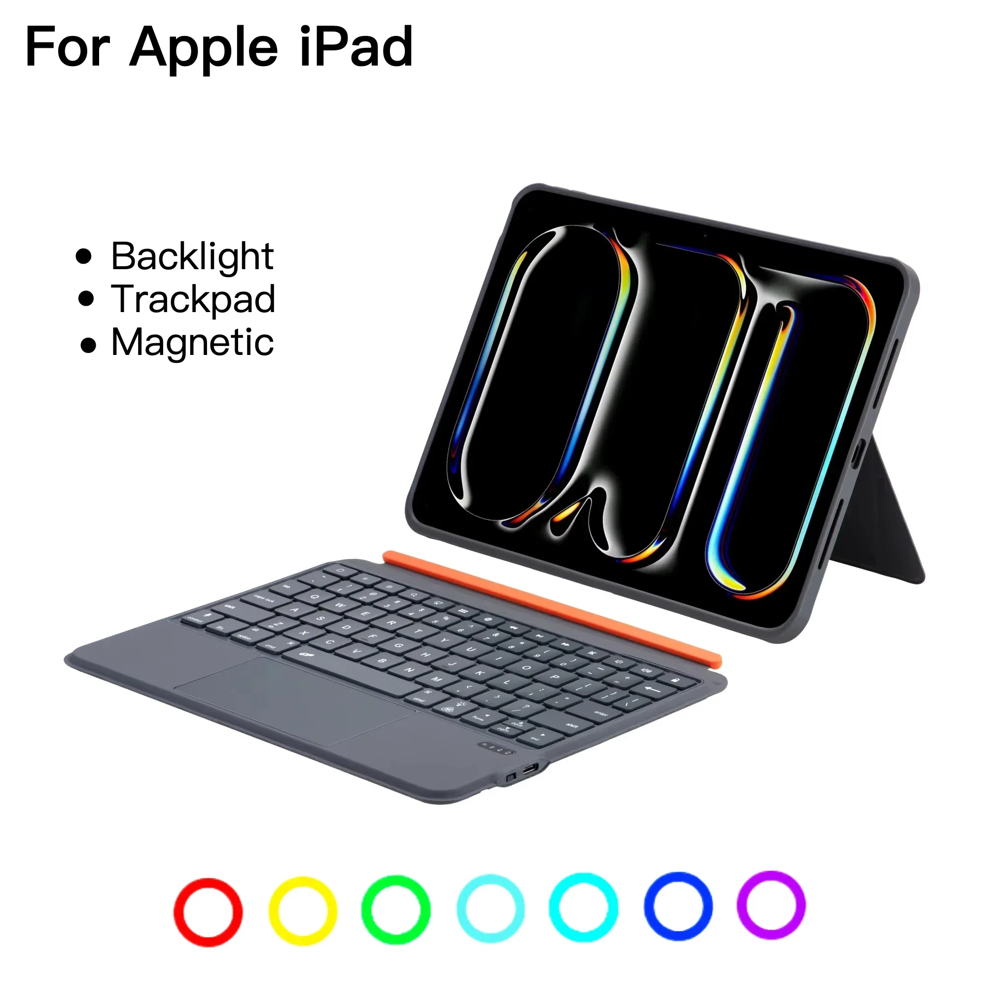 Backlit Magnetic Split Keyboard Case for IPad Air11 2024 M2 Air4 Air5 10th 10.9,Bluetooth Keyboard for IPad Pro11 1st2nd 3rd 4th