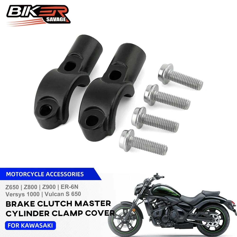 

Z900 2024 Brake Clutch Master Cylinder Clamp Cover For KAWASAKI Z900 Z650 Z800 VERSYS 650 1000 ER6N S650 2009+ Mirror Adapter